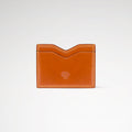 Berling Heirloom Amber card holder, Shell Cordovan, orange - front view