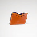 Berling Heirloom Amber card holder, Shell Cordovan, orange - side view