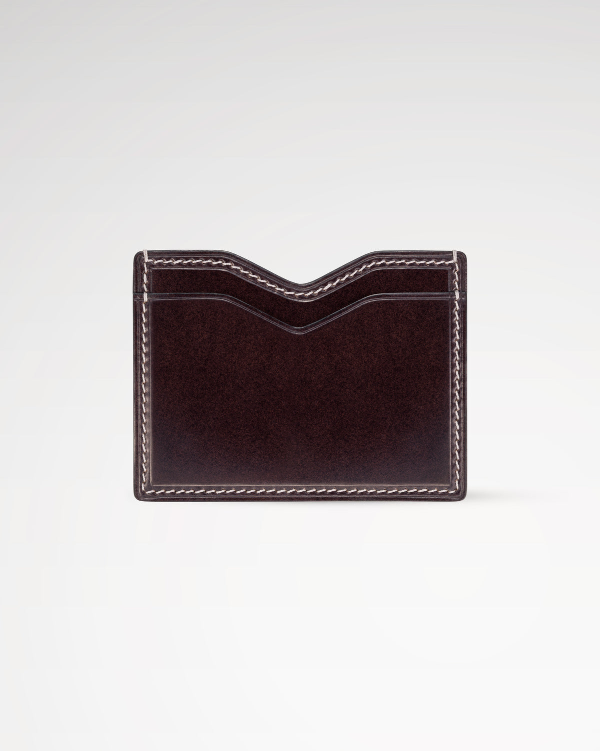 Berling Heirloom Anthracite card holder, Shell Cordovan, grey - back view