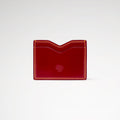 Berling Heirloom Crimson card holder, Shell Cordovan, red - front view
