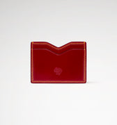 Berling Heirloom Crimson card holder, Shell Cordovan, red - front view