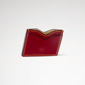 Berling Heirloom Crimson card holder, Shell Cordovan, red - side view