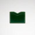 Berling Heirloom Emerald card holder, Shell Cordovan, green - back view
