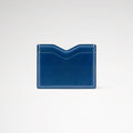 Berling Heirloom Lapis card holder, Shell Cordovan, blue - back view