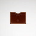 Berling Heirloom Sienna card holder, Shell Cordovan, brown - front view