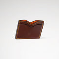 Berling Heirloom Sienna card holder, Shell Cordovan, brown - side view