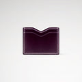 Berling Heirloom Tyrian card holder, Shell Cordovan, purple - back view
