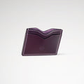Berling Heirloom Tyrian card holder, Shell Cordovan, purple - side view